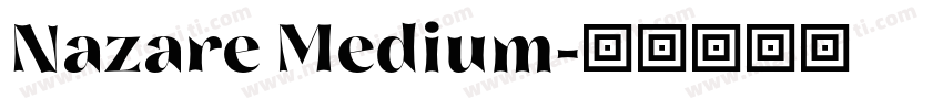 Nazare Medium字体转换